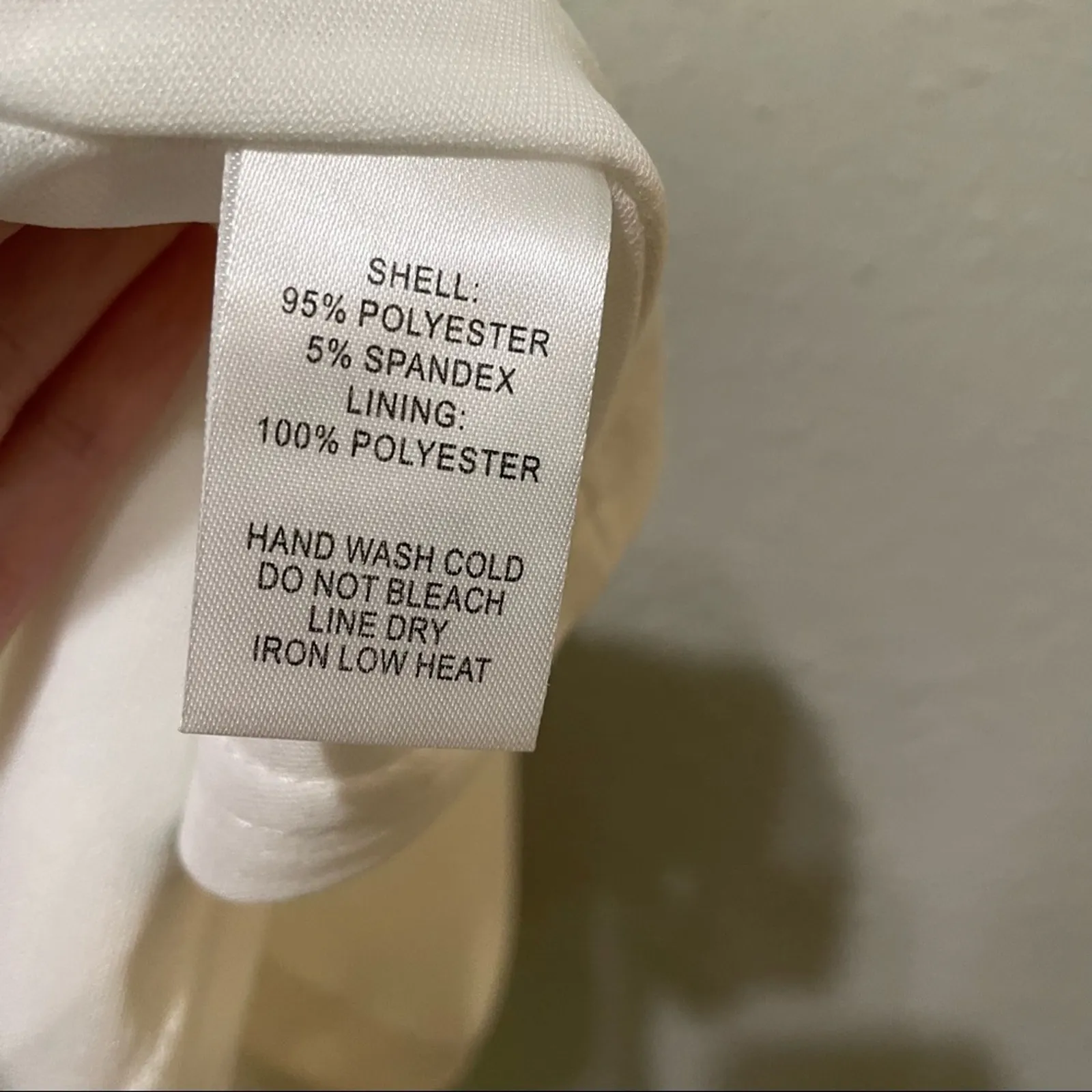 Lulus White V Neck Sleeveless Fit & Flare Mini Dress Womens M Bridal Prom Formal - Image 7