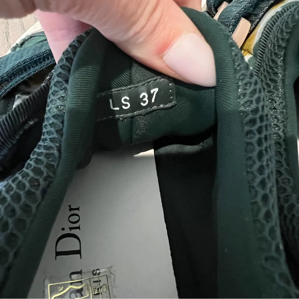 NWOB Christian Dior D-wander Cypress Green Camouflage & Tie Dye Sneakers - Image 5
