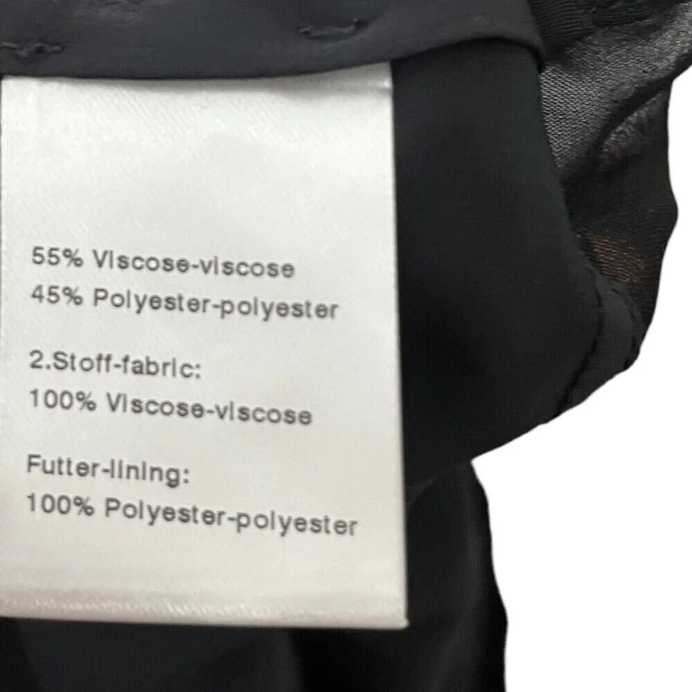 Akris Punto Polka Dot Devore Tiered Pleated Midi Skirt Black Women’s Size 12 - Image 10