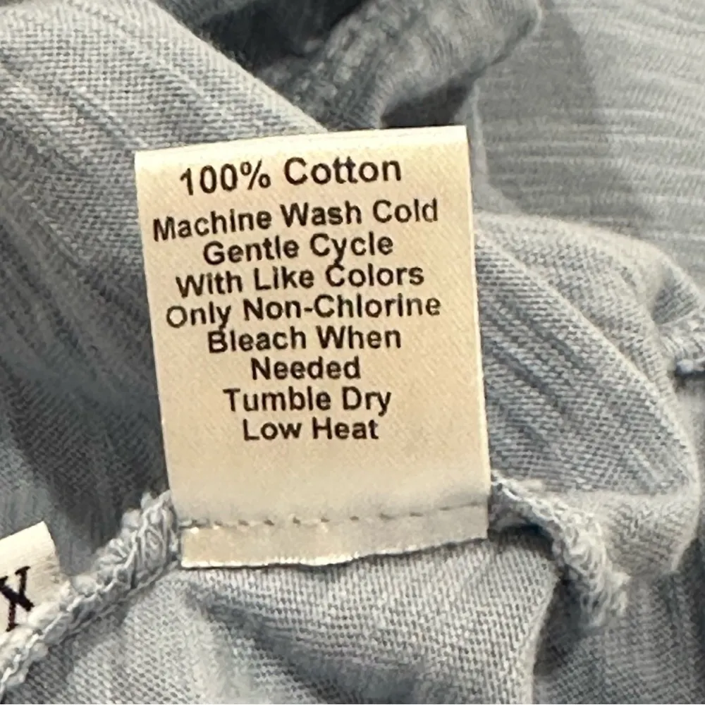 Wilt Tiered Trapeze Dress T Shirt Mini Short Sleeve Cotton Indie Blue Flowy XS - Image 8