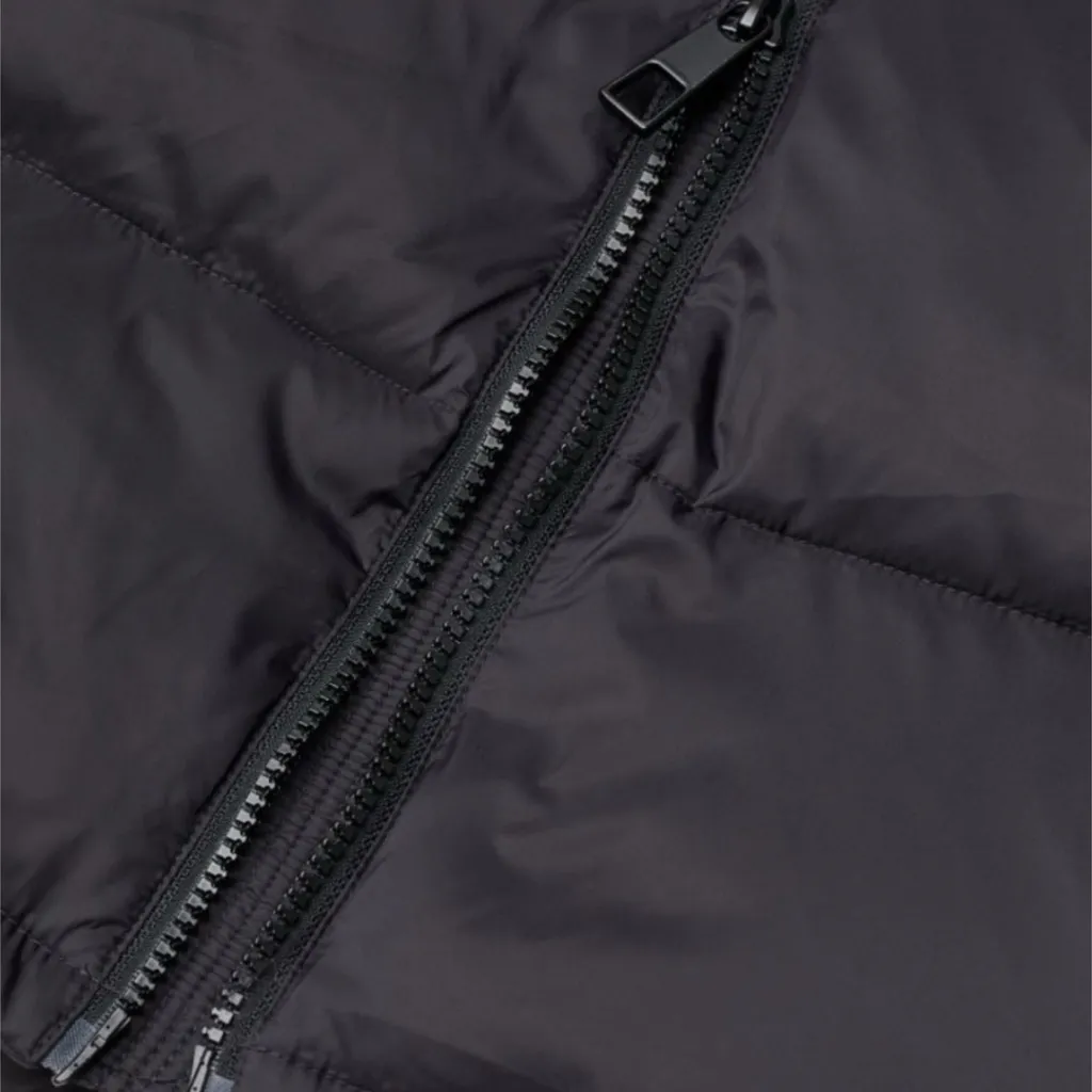 Kangol Puffer Jacket for H&M Black Size XXS Double Zip Hooded Trench Puffer - Image 8