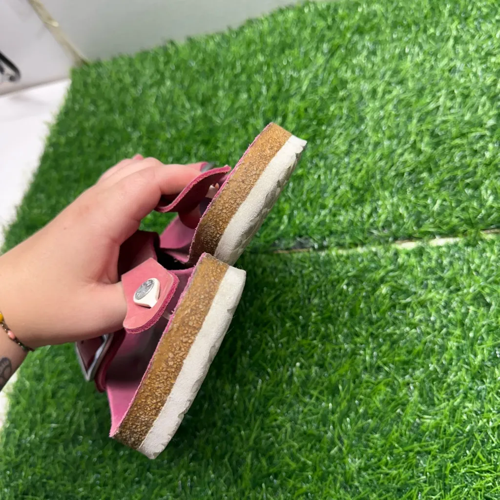 Birkenstock Gizeh Big Buckle Fuchsia Tulip Nubuck sandals - Image 5