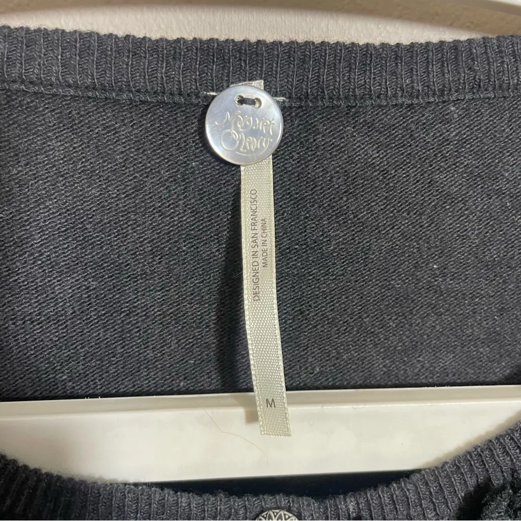 Margaret O’Leary Merino Wool Blend Cardigan Sweater - Image 4