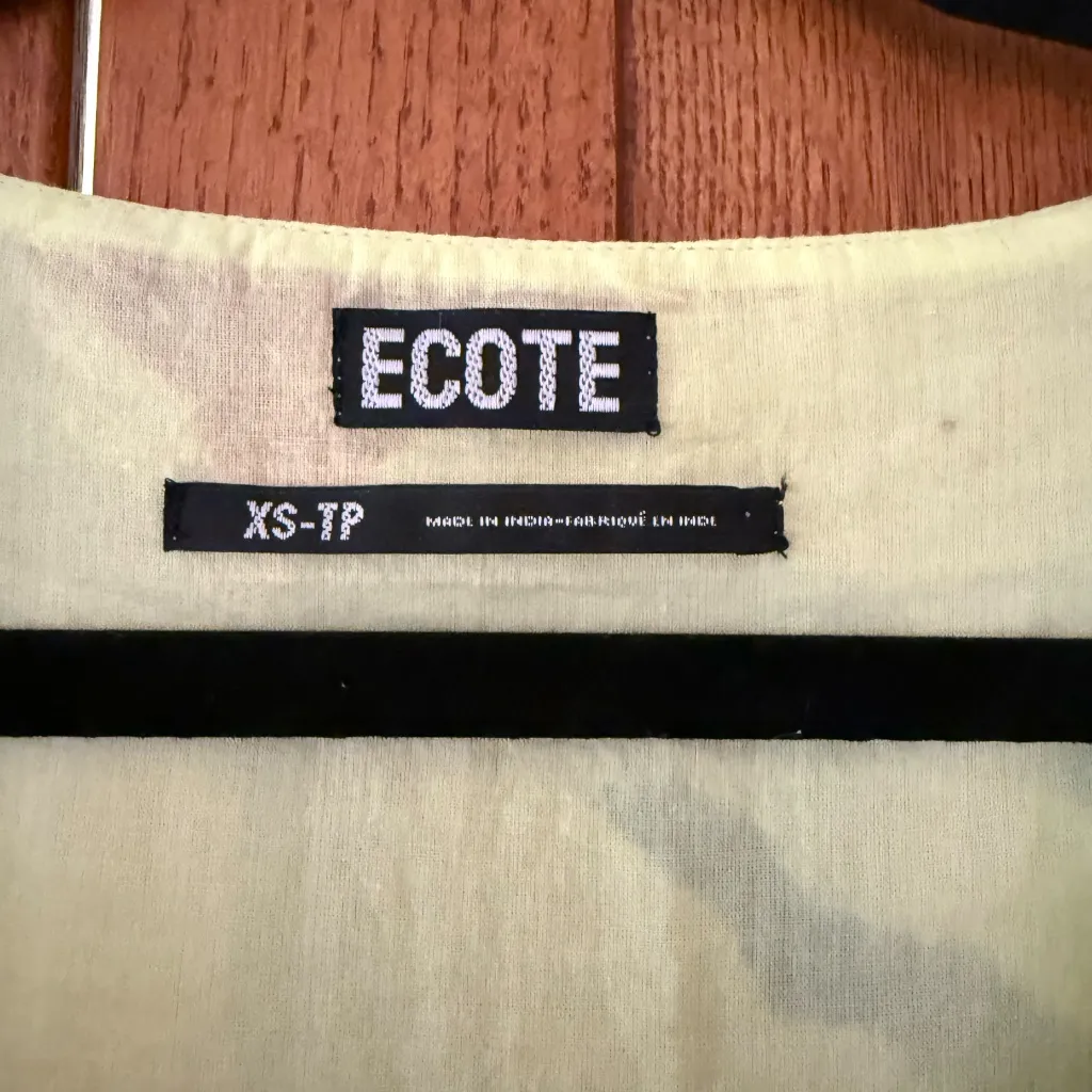 URBAN OUTFITTERS ECOTE BABYDOLL DRESS Yellow Size XS - Image 4