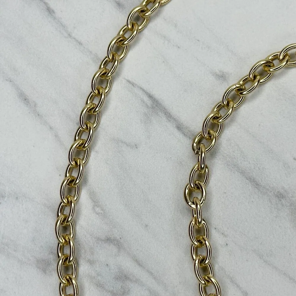 Skinny Draped Gold Tone Metal Chain Link Belt Y2K Small/Medium (S/M) ✨ - Image 5