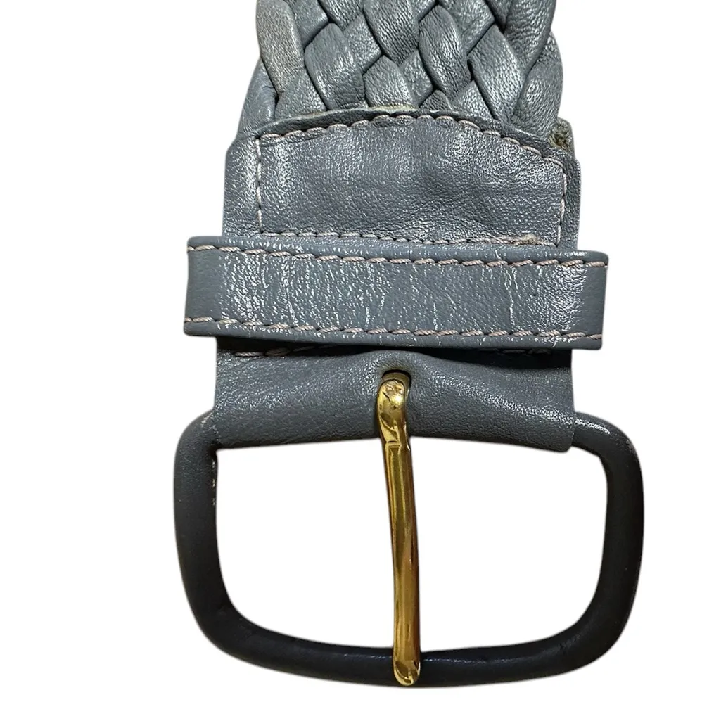 Christian Dior • Vintage Leather Woven Belt • 32 Inches Long Size Small - Image 5