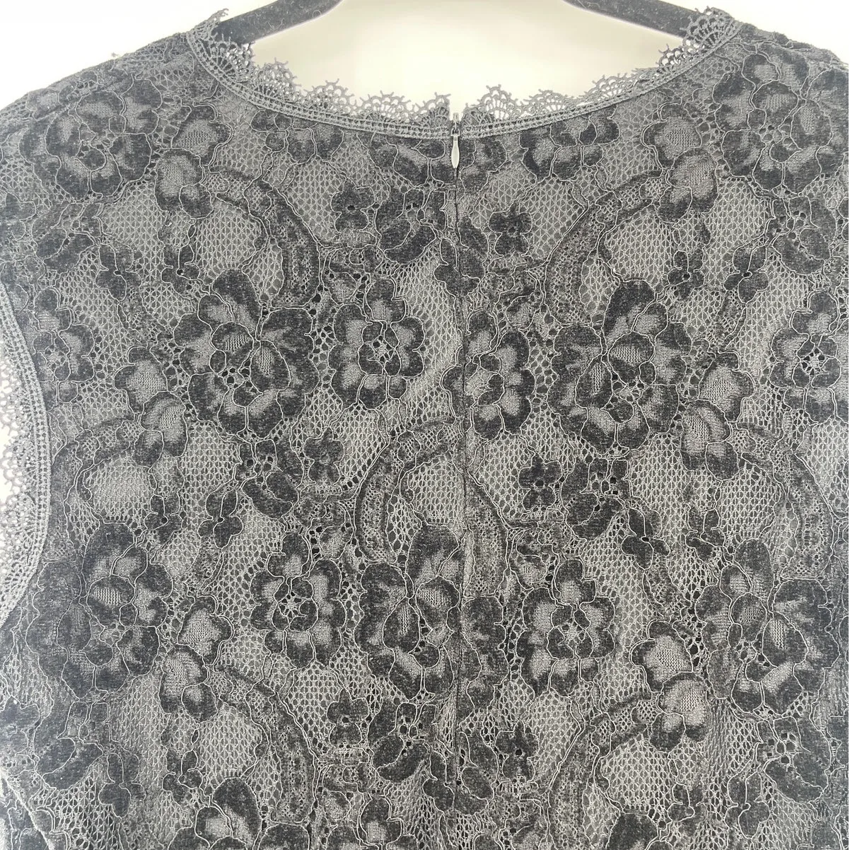 Adiva Velvet Lace Womens Top Sz M Goth Whimsigoth Romantic Holiday Coquette Goth Black Size M - Image 7