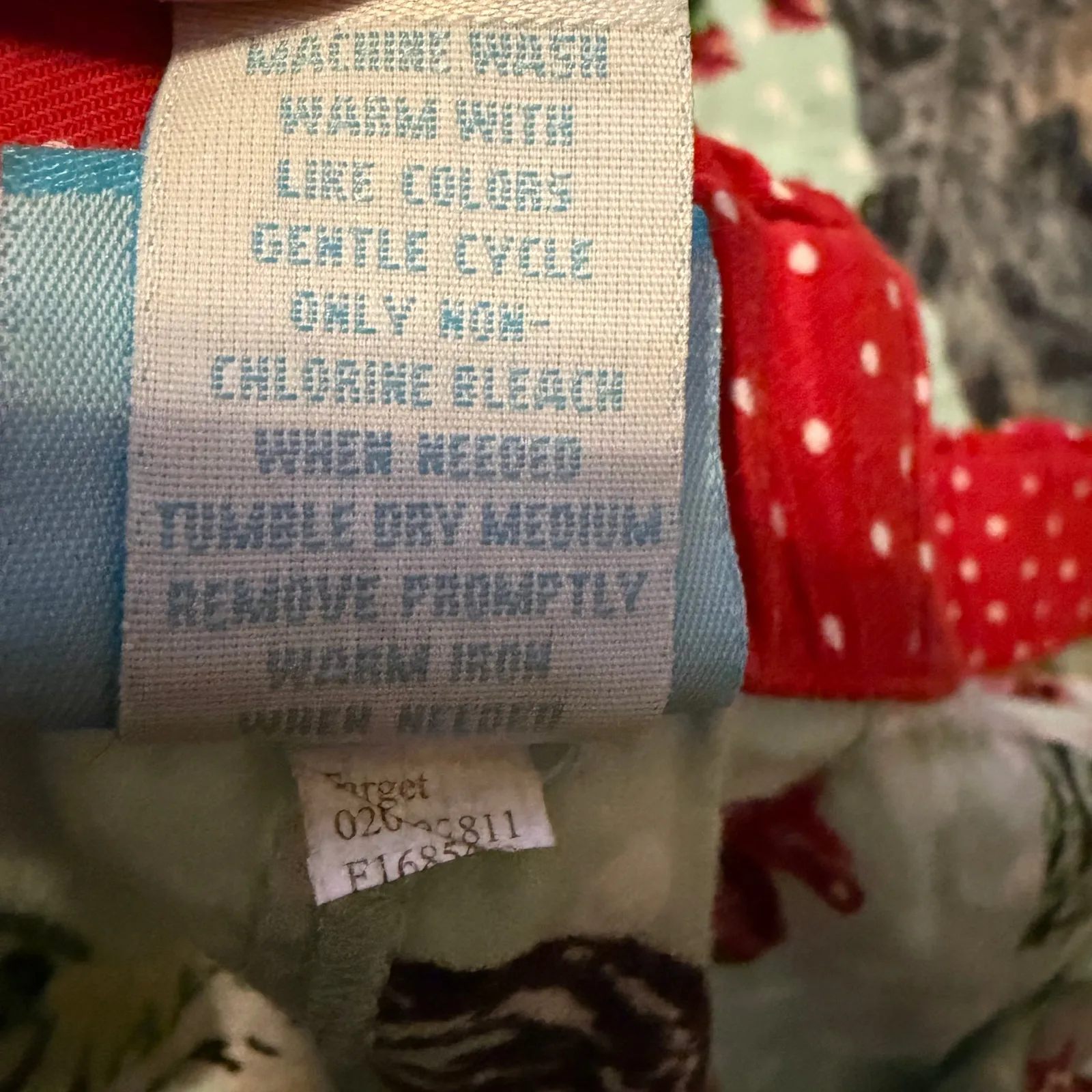 Nick & Nora Polka Dot Chicken Print Pajama PJ Pants 100% Cotton Size Medium - Image 10