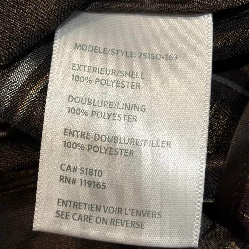 NEW Tribal Metallic Plaid Peter Pan Collar Jacket size 10 - Image 9