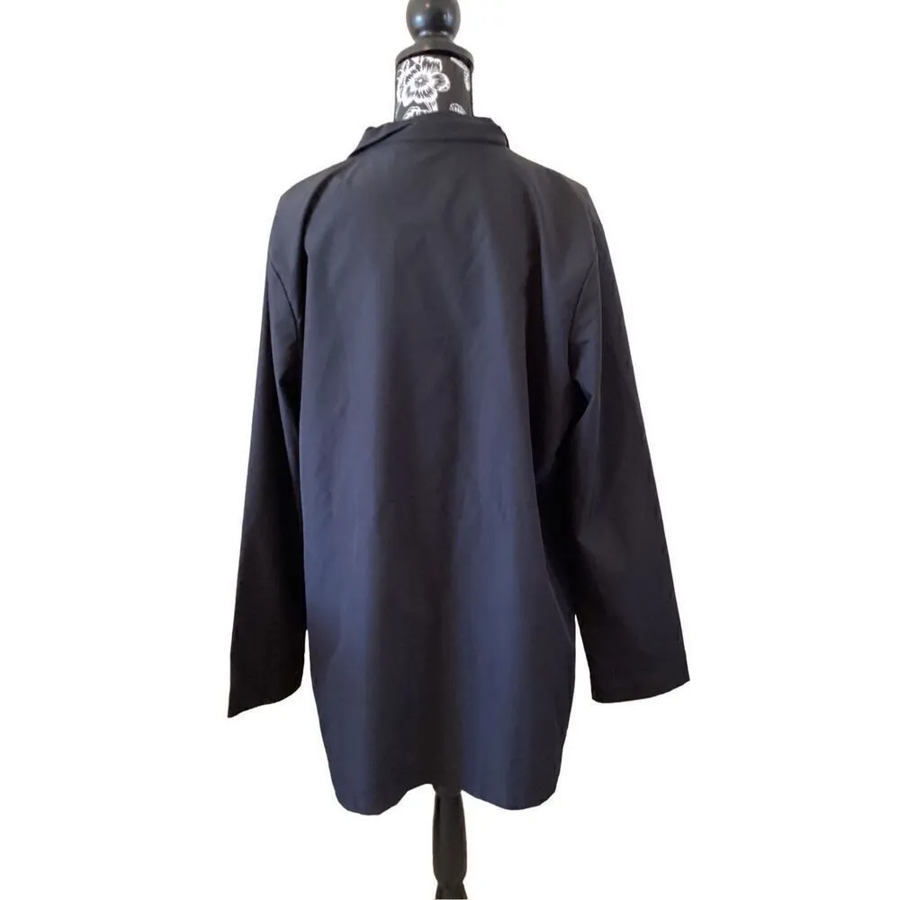 BBX Lephsnt Lightweight Rain Jacket Yoga Sporty Athletic Windbreaker Black Size XL - Image 2