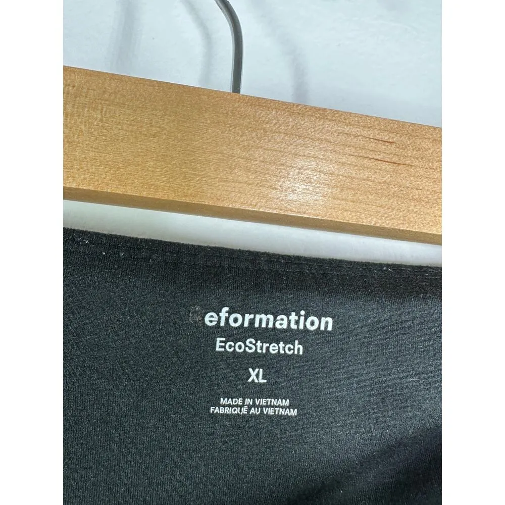 Reformation Womens EcoStretch Black Leggings Size XL High Waisted Gym Workout - Image 5