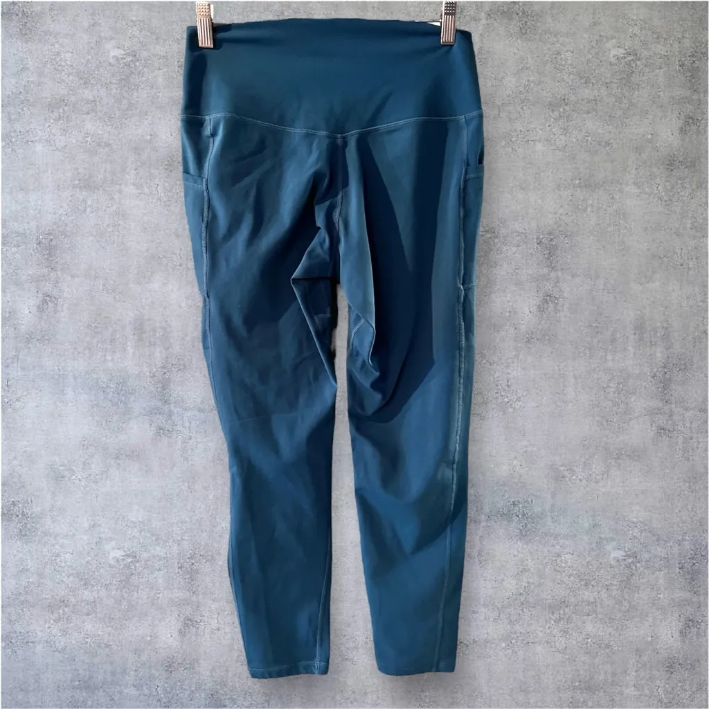 Colorfulkoala Women's Leggings High Waisted XL Ankle Pocket Teal Athleisure Yoga - Image 6