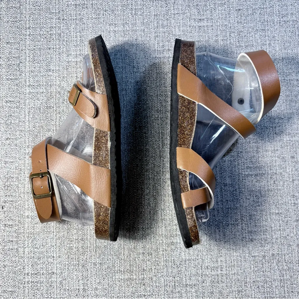 ♨️Birkenstock Yara Strappy Vegan Leather Sandals in Cognac Size 40 (9–9.5 US)🧡 - Image 4