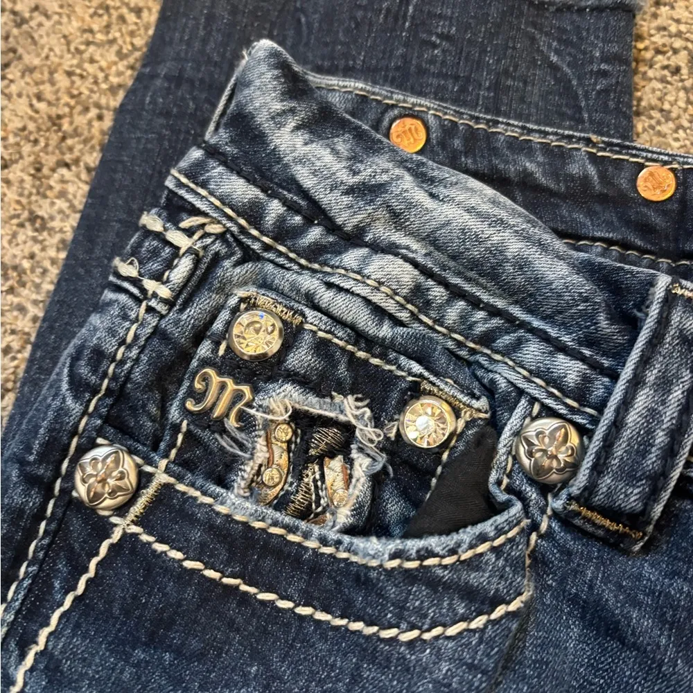 Miss Me Mid Rise Cropped Jeans - Image 2