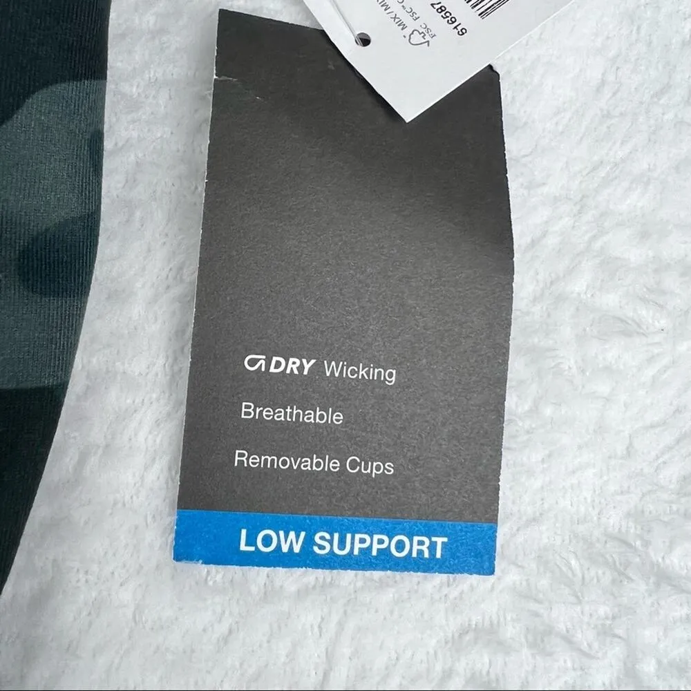 Gap Fit Womens  Long Line Sporty and Athletic Camo Style Sports Bra - Image 3