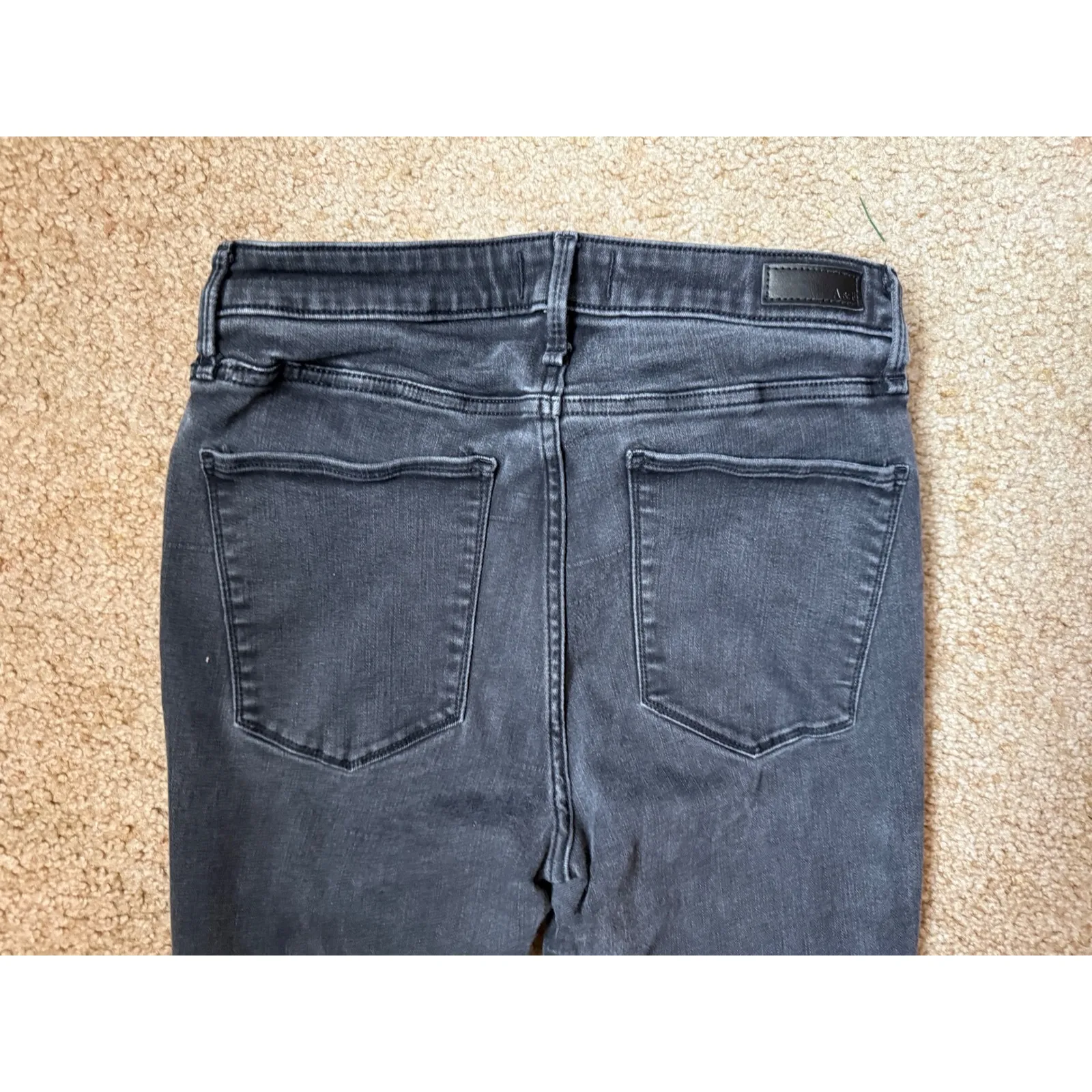 Abercrombie Fitch Jeans Women's Size 28 Black Wash Skinny Fit Denim Pants - Image 4