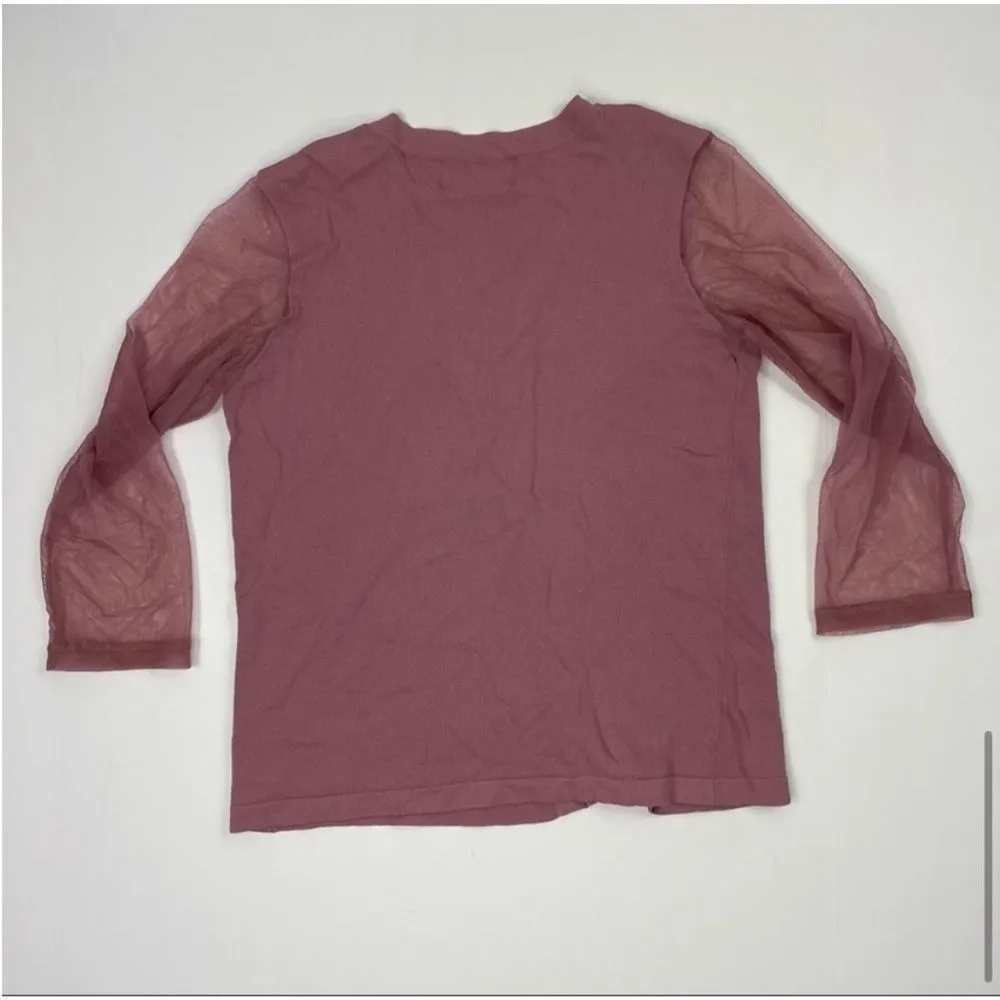 Vintage Embellished Sheer Sleeve Cardigan - Image 7