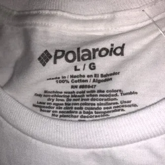 Polaroid White  Crop Top - Image 2