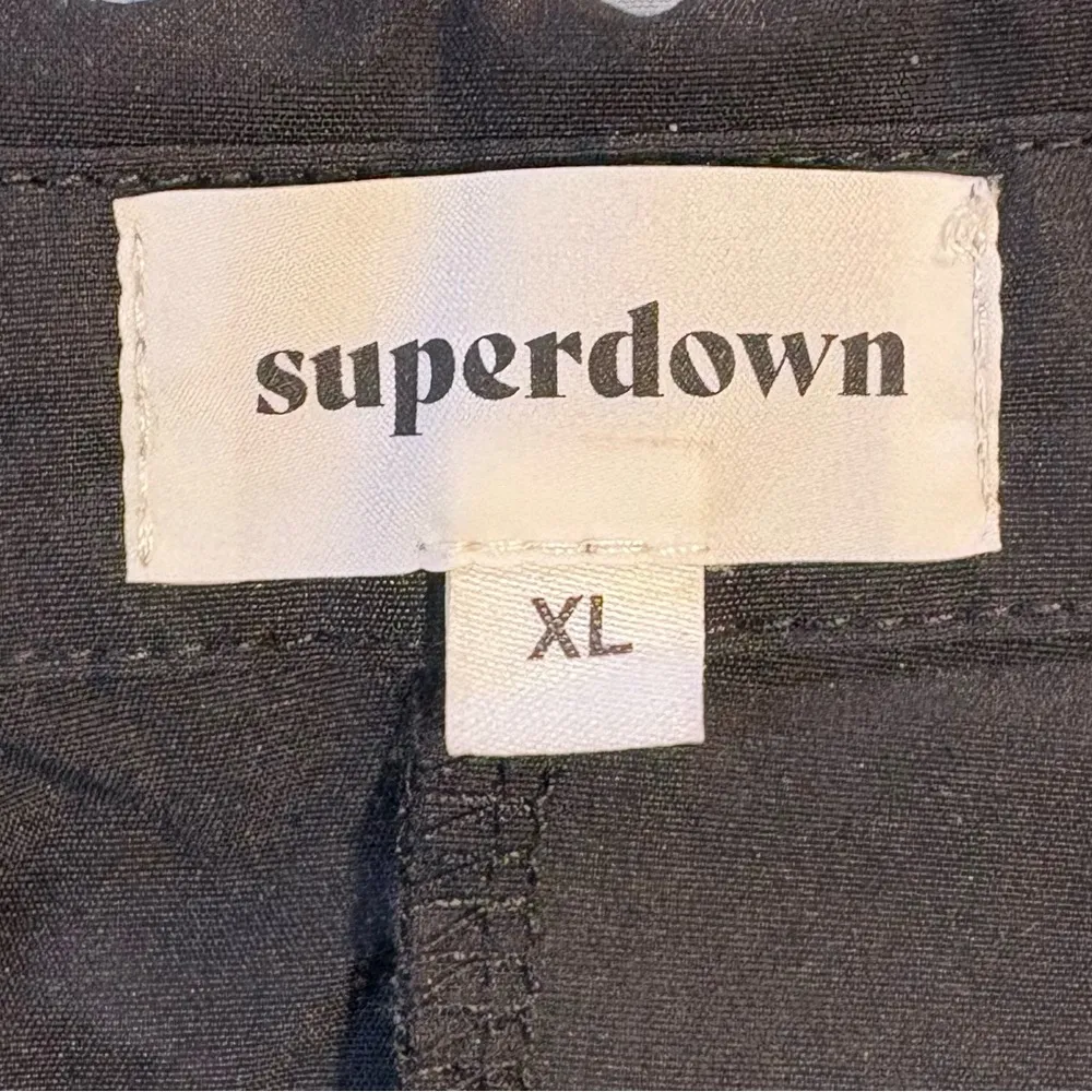 SUPERDOWN Revolve Candice Black Ruched  Button Down Romper NWT Sz XL - Image 9