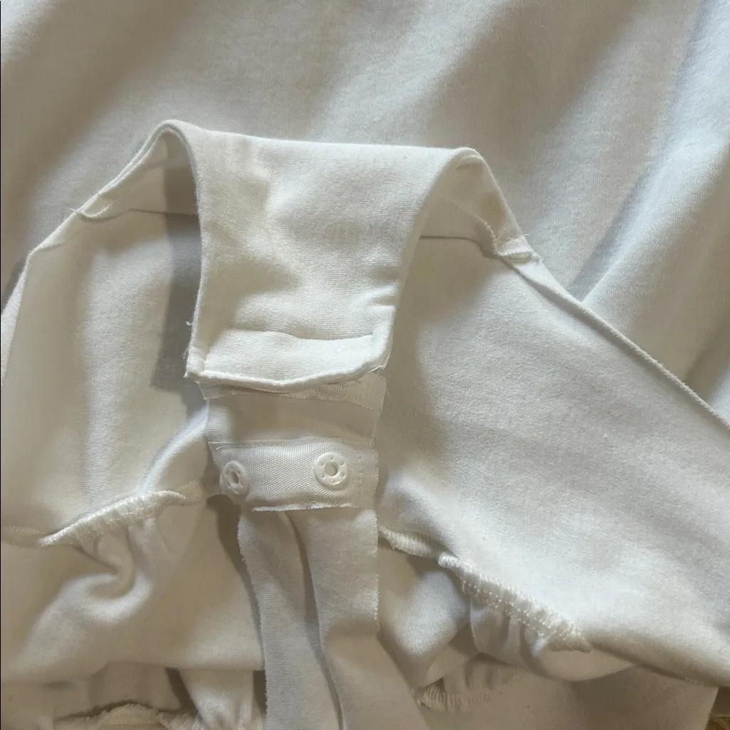 Commando Essential Cotton Crewneck Tee Bodysuit, White, Size Large, NWOT - Image 8