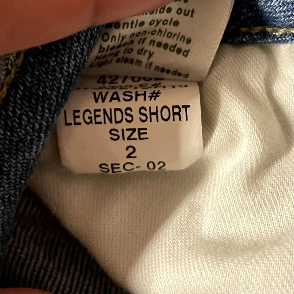 Idyllwind Light Medium Wash Blue Mid-Rise Cutoff Jean Shorts Size 2 GUC - Image 12