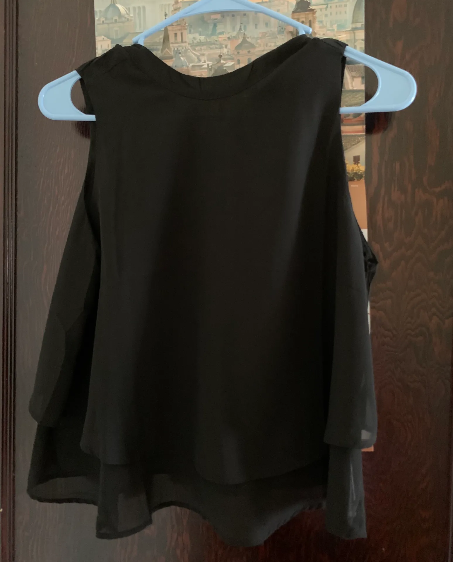 Calliope Black Layered Tank Top Size M - Image 2