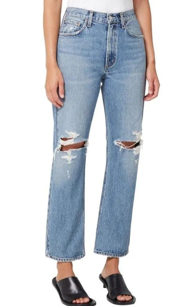 Agolde Mia Jeans in Rule mid rise 90s jeans - Image 4