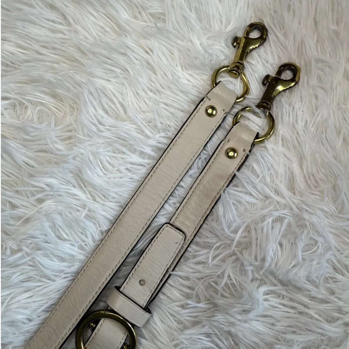 COACH Cream Gold Replacement Strap - Image 4