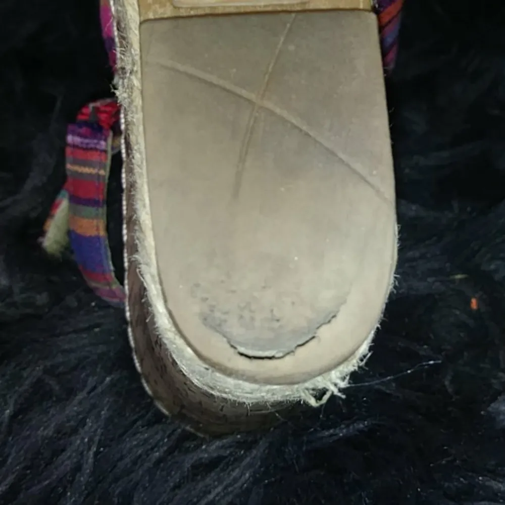 Montego Bay colorful Striped summer Wedges - Image 9