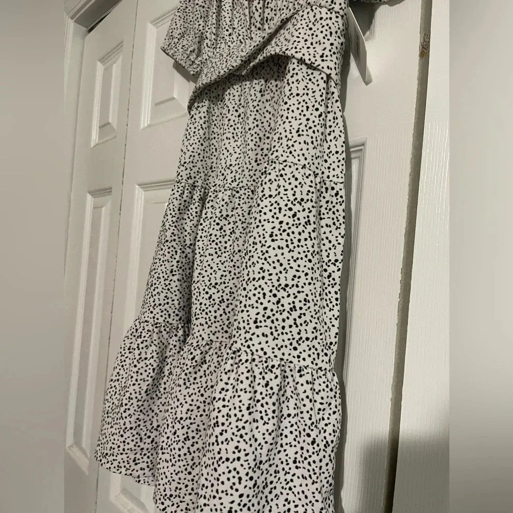 ALTAR'D STATE black polka dot ivory babydoll dress NWT - Image 6