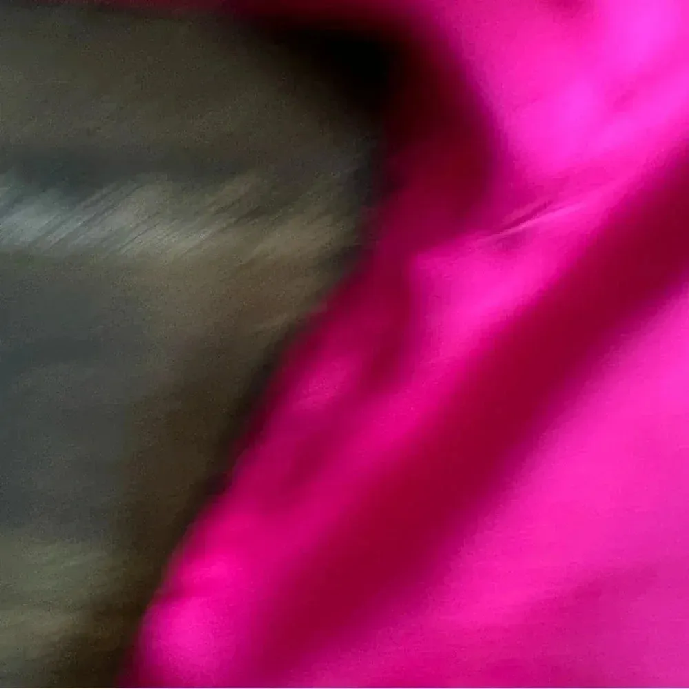 Victoria's Secret Hot Pink Silk Long Sleeve Sleep Shirt Gown Button Down XS S - Image 8