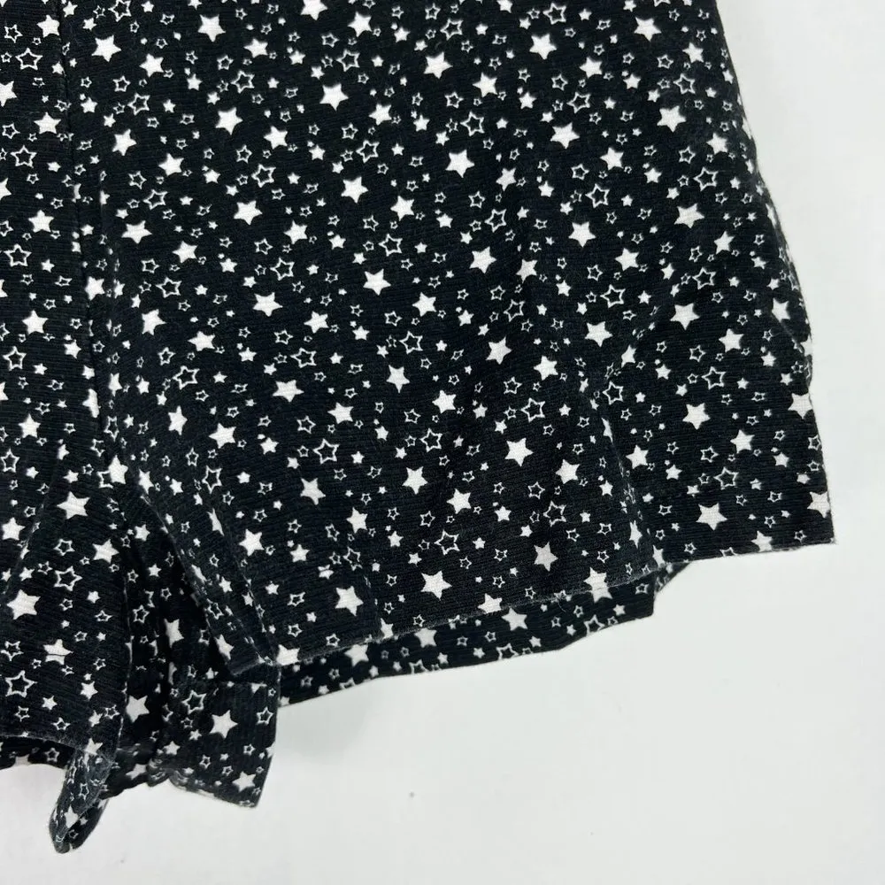 Zara Trafaluc High Rise Star Print Shorts Black Size Small S EUC L1491 - Image 5