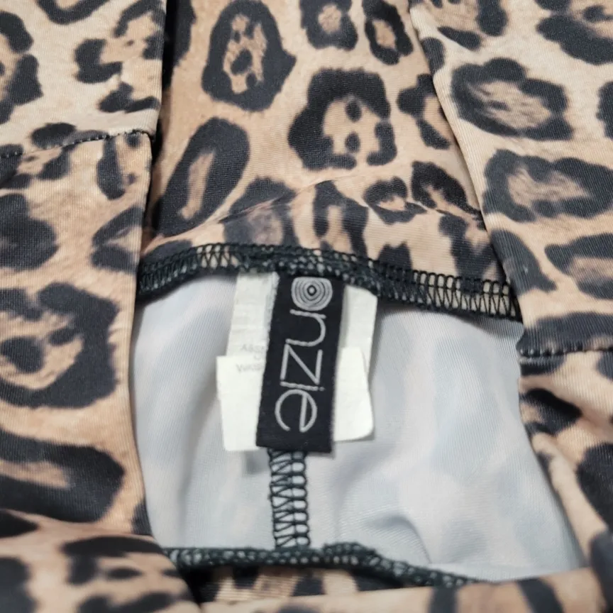 Onzie Pants Size XS W27"L29" Womens Leggings Activewear Athleisure Leopard Print - Image 7