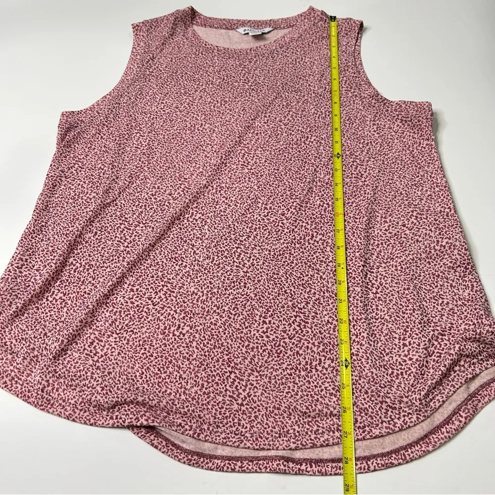 ATHLETA: Women’s Breezy Micro Cheetah Bashful Rose Tank- Size 1X - Image 8