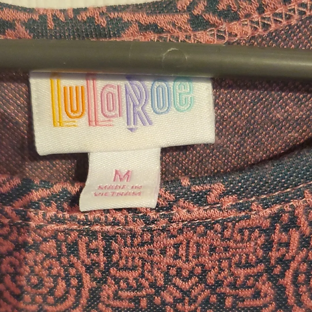 LuLaRoe High Low Dress in Mauve and Burgundy - Image 2