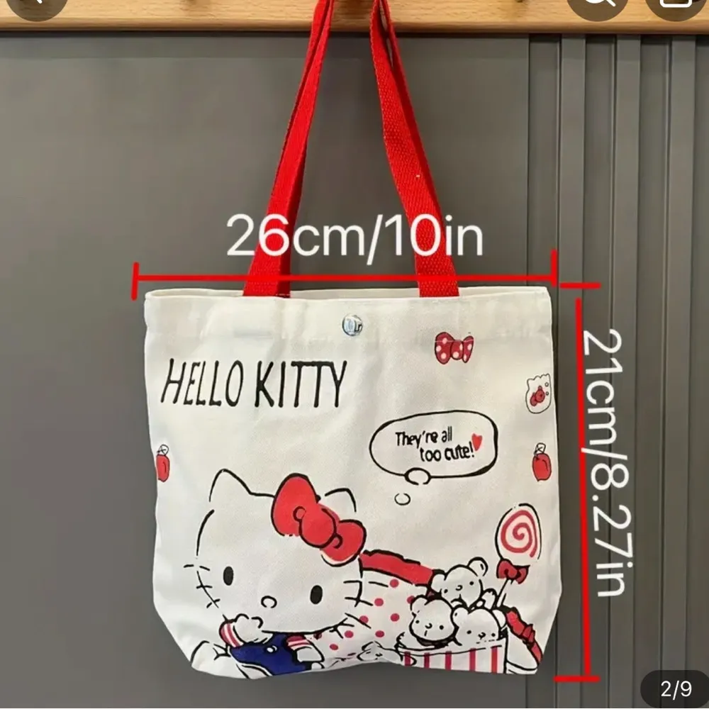 Hello Kitty  Mini Canvas Tote NIB - Image 3