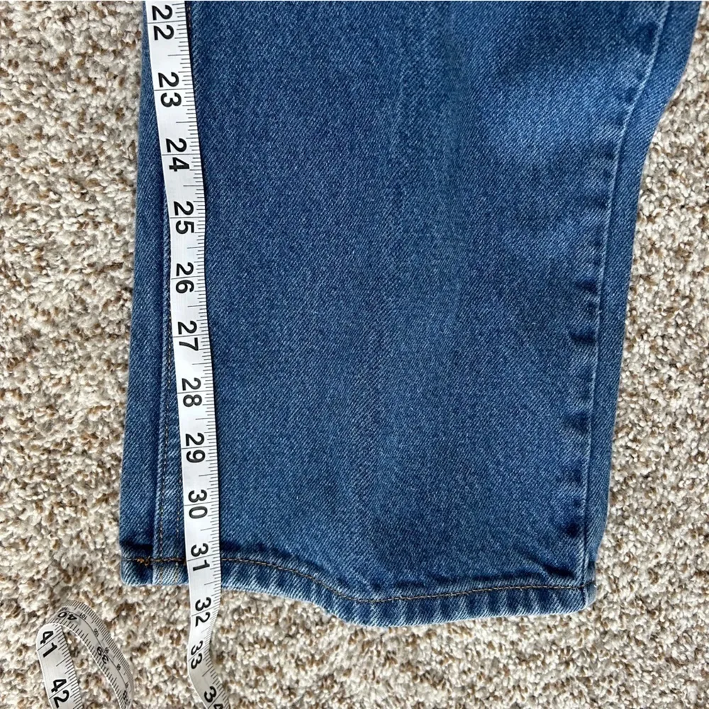 LL Bean Denim Original Fit Jeans Blue High Rise Straight Leg Casual 20 - Image 6