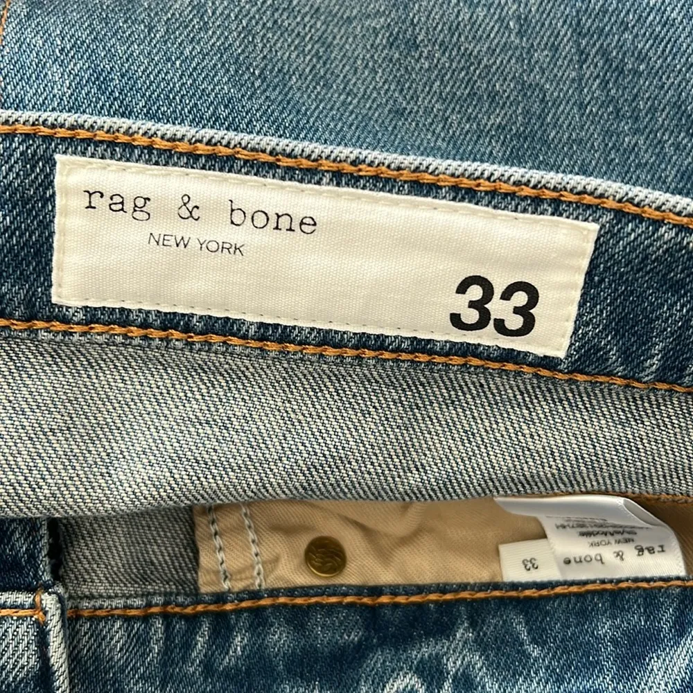 Rag & Bone Nina High-Rise Ankle Slim Straight Cigarette Jeans, Size 33 New w/Tag - Image 7