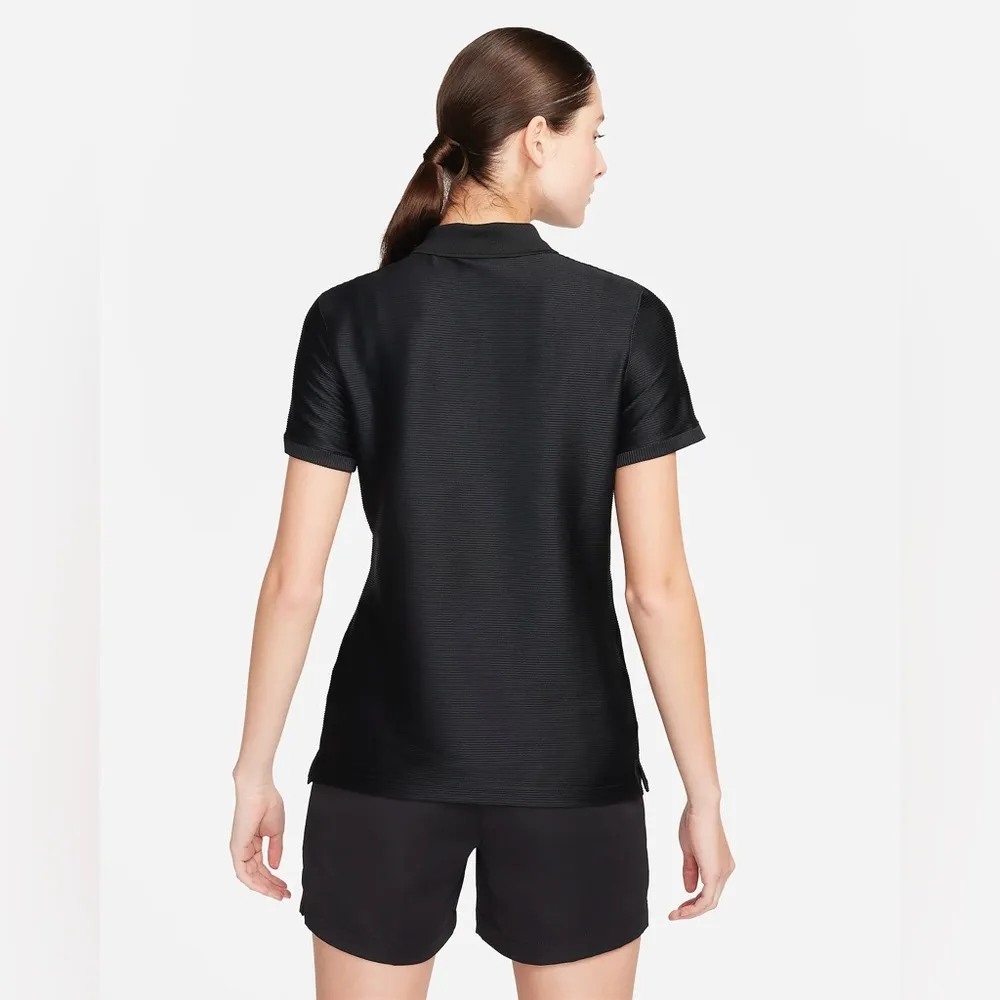 NWT Nike Victory Women's Dri-FIT Short-Sleeve Golf Polo T Shirt Black Small - Image 2