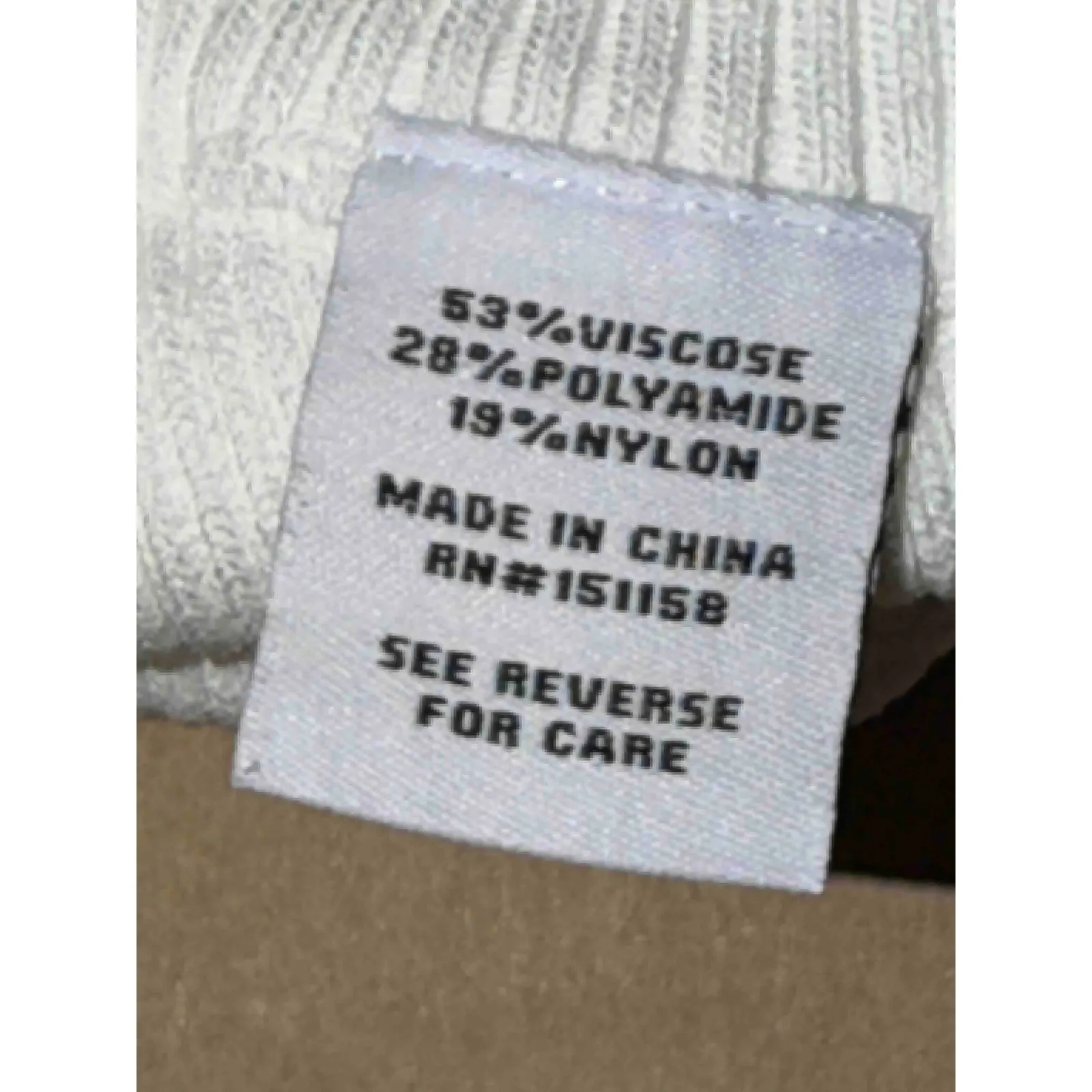 525 America Women's Ribbed High Waist Biker Shorts Bleach White, Size M, NWT - Image 5