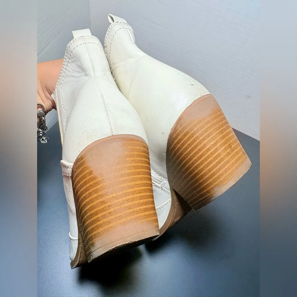 INDIGO RD Alydia Western Ankle Boots White Size 10 - Image 7