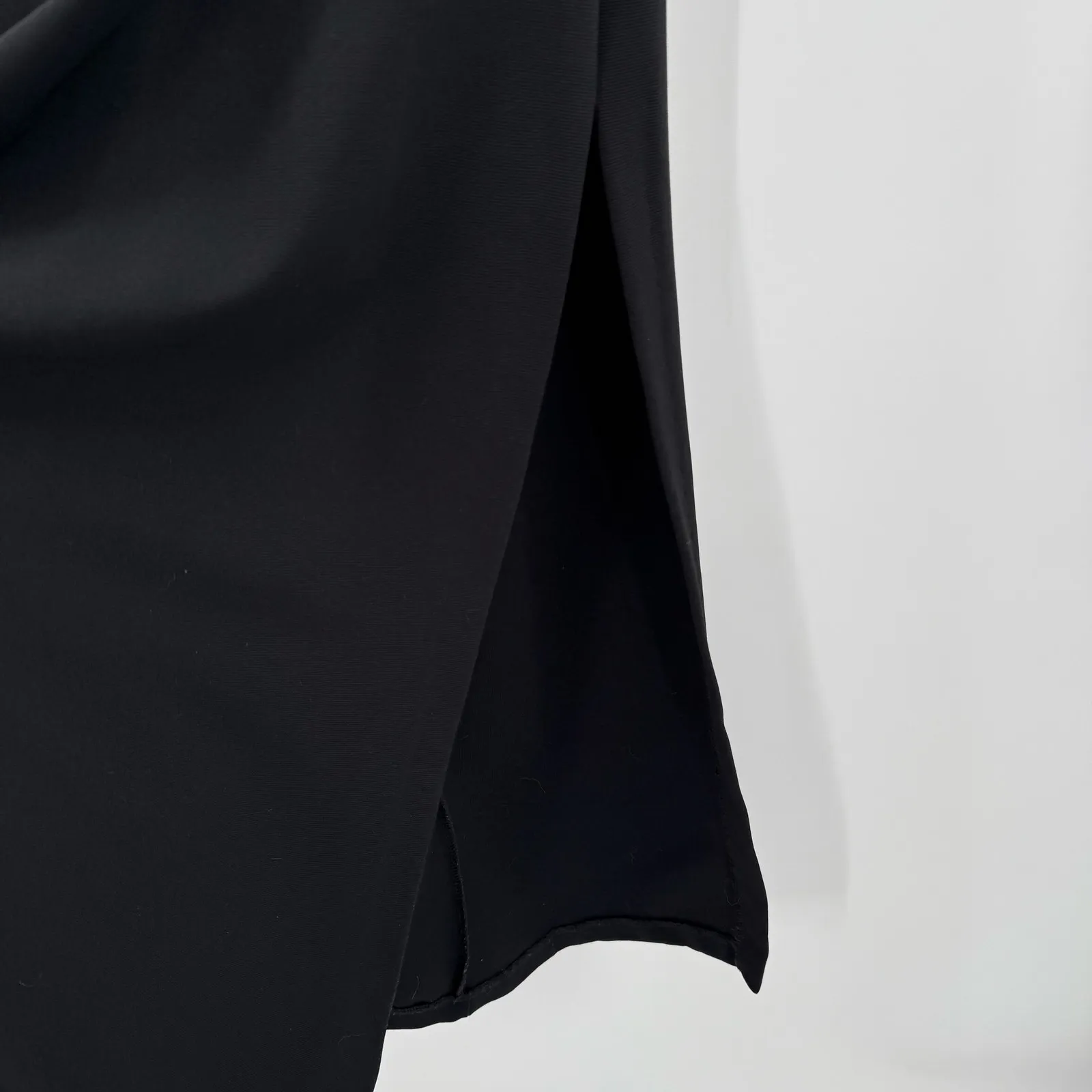 VINTAGE Black Ice Evening Dress Size 6 Gown Black Polyester Y2K Classic Halter - Image 10