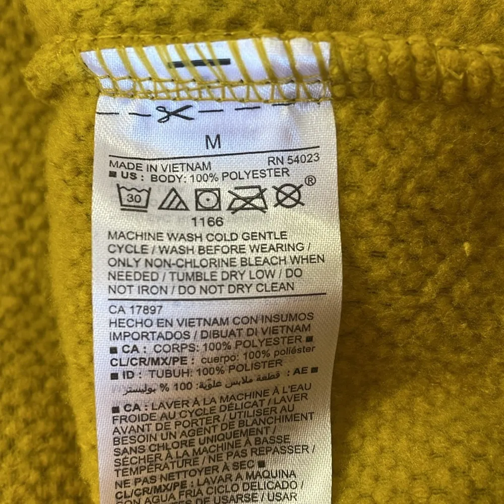 Old Navy  Mustard Yellow Sherpa Pullover - Image 6
