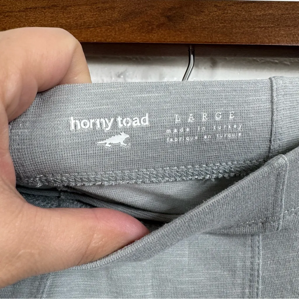 Horny Toad Gray Flowy Knee Length Skirt Size Large - Image 3