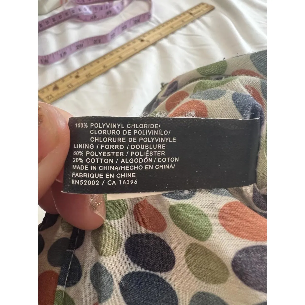 Axcess by Liz Claiborne Black Quilted Tote Shoulder Bag Polka Dot Lining Women’s - Image 15