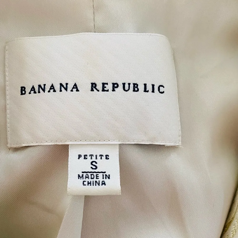 BANANA REPUBLIC Brocade Silk Blend Jacket Size Small Petite - Image 7