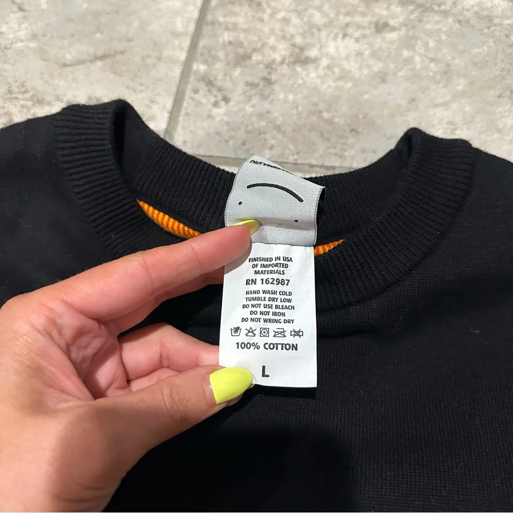 Dream flame sweater Black Size L - Image 3