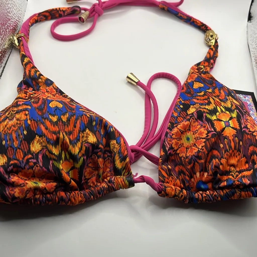 Kurt Geiger London Kensington triangle Womens bikini top & Bottom Size Large - Image 5