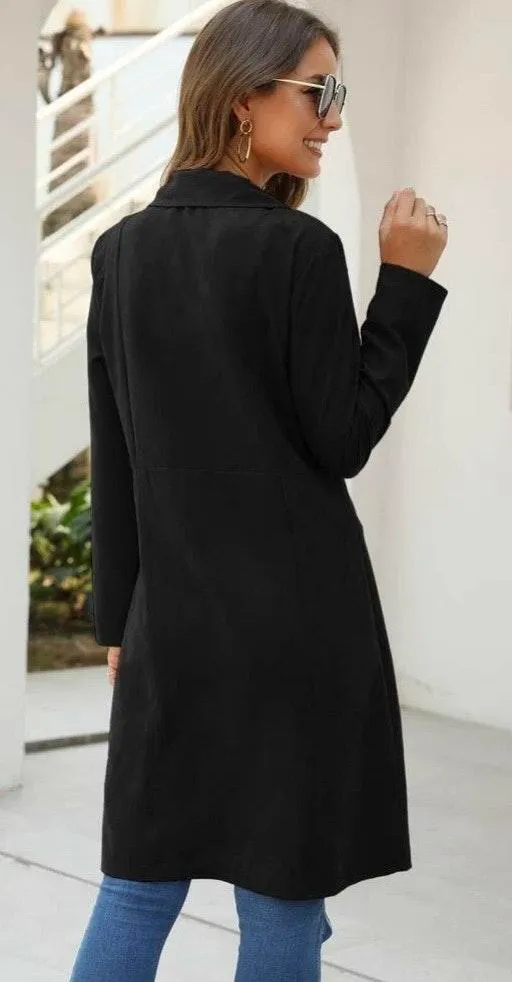 SheIn Double Breasted Lightweight Trench Coat - Image 2