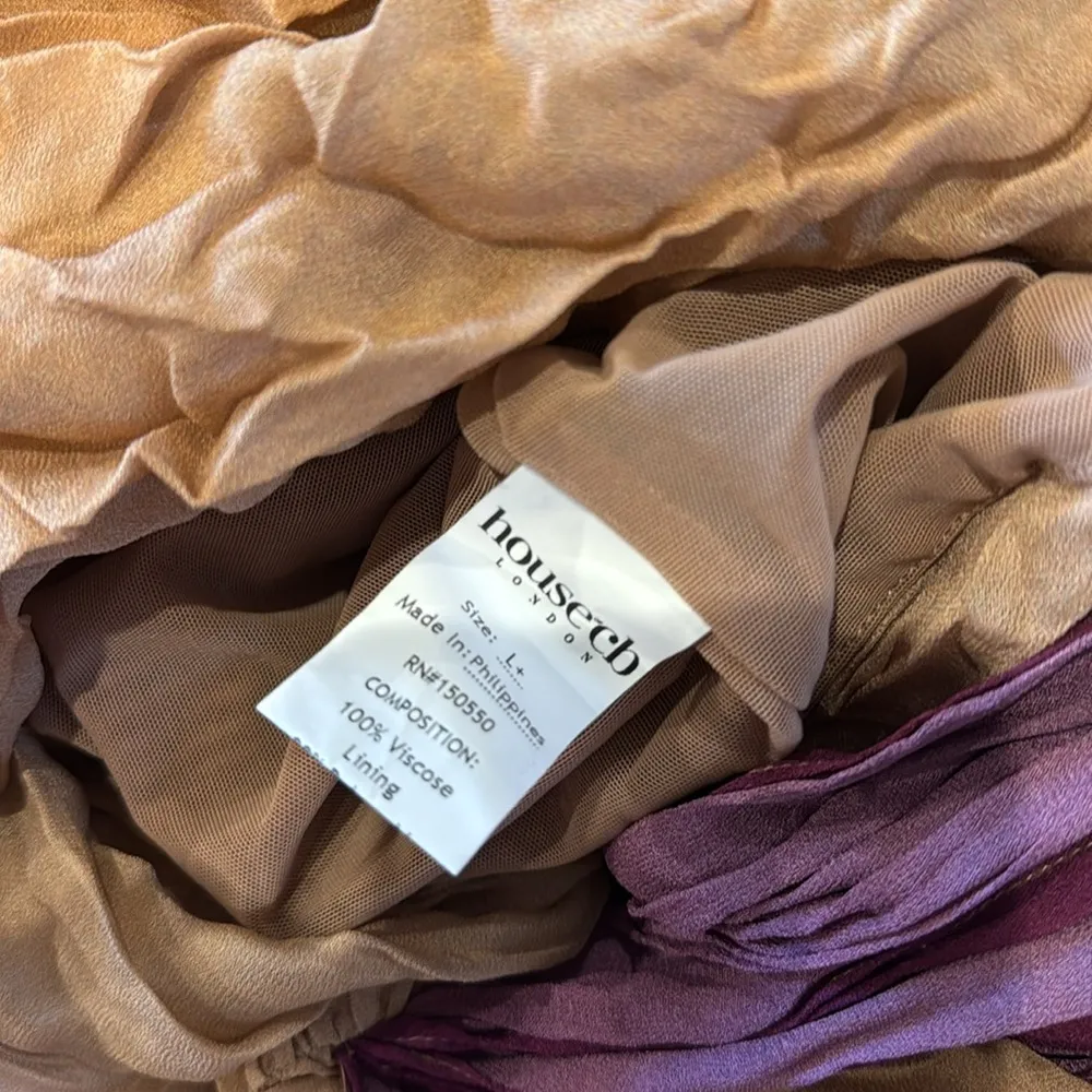 NWOT House of CB Sofie OMBRE MESH STRAPLESS MINI DRESS sz XL - Image 6